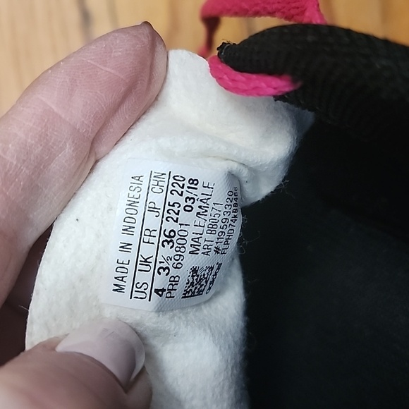 Adidas Kids COPA Soccer Cleats Black/pink/white Size 4 Y - Picture 7 of 8